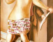 斯坦利 斯宾塞 : On the Landing or Looking at a Drawing